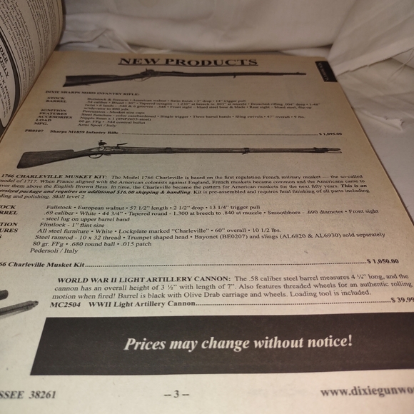 Turner E. Kirkland Dixie Gun Works, Inc. 2013 Catalog #162 The Civil War 1861-18 - Picture 6 of 7